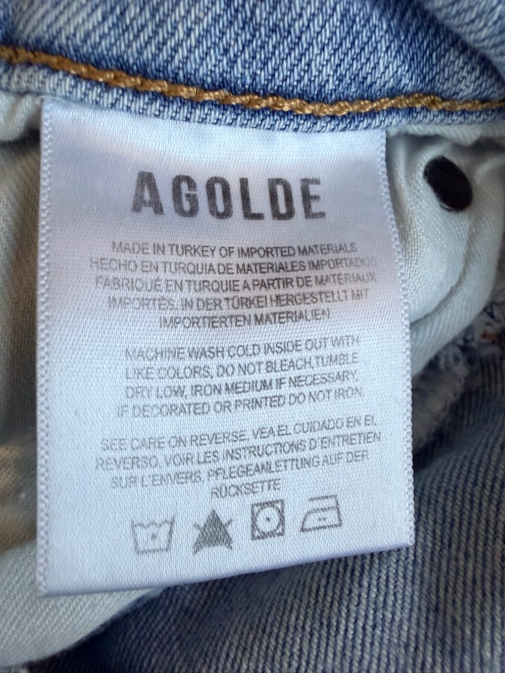 AGOLDE Riley High Rise Straight Crop Jeans Size 30 - Picture 8 of 9